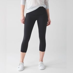 Lululemon ORIGINAL Wunder Under Crop HR 21” Full-on Luon